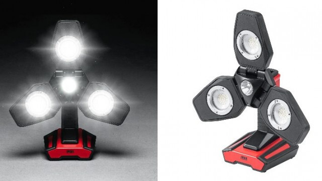 【電源不要】3500ルーメンの明るさを誇るLED投光器！3WAY設置OK、USB給電もできて防災用品にも