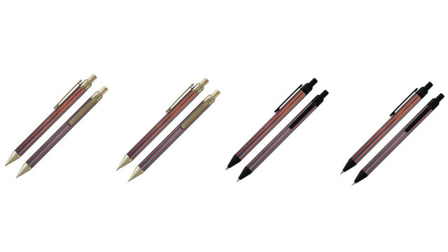 台湾発！ 天然木材の独特な質感を味わえる木軸ペン「フュージョン カラーウッド」ゲルインクボールペンとシャープペンシルが登場