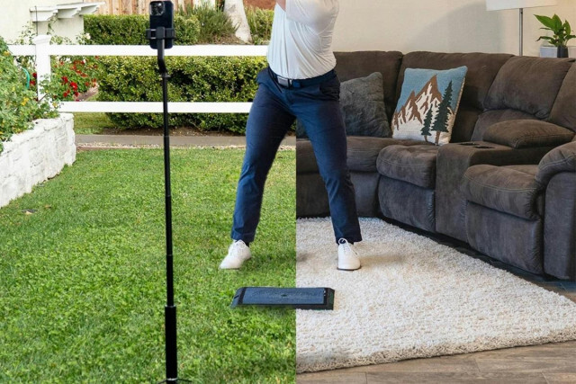 自宅で気軽にゴルフの練習ができるAI搭載ゴルフシミュレーター「Golf Daddy」