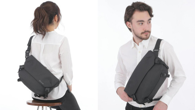 マグネットで荷物のアクセスが快適！ お出かけに便利なシンプルスリングバッグ「Gravitage」