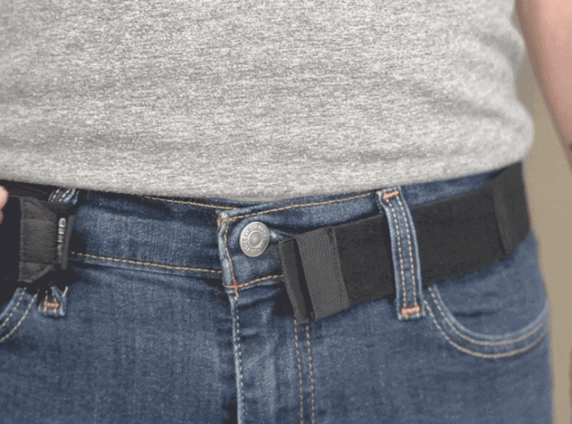 しっかりフィットするのに快適な着け心地！穴開け不要のバックルなしウエストベルト「Naked Belt」
