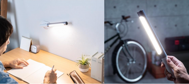 壁付けにもハンディにもなる。サンワダイレクトの充電式LEDライトが必要な場所を照らすよ