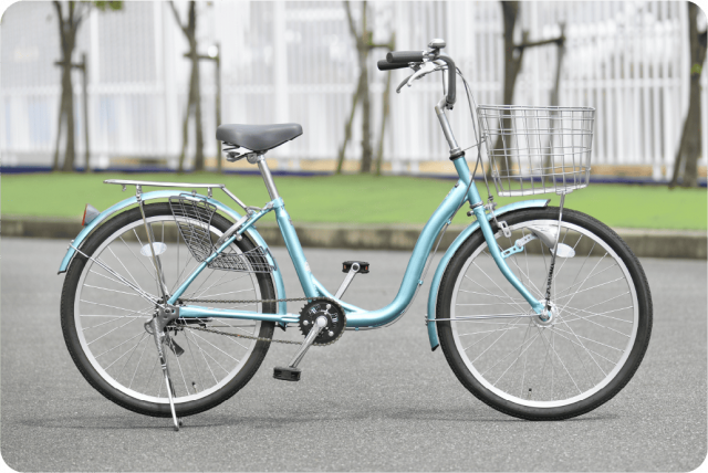 いまある自転車に取り付け可。バネのアシストで自転車がラクに漕げる