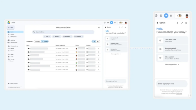GeminiでGoogleドライブがもっと便利に。AIでファイル作成・検索まで
