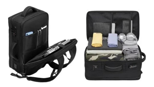 圧縮機能で荷物をギュッと65%圧縮するバックパック「N-BAG2」