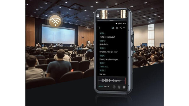 15m離れた先の音声も録音可能！翻訳機能も搭載したAIボイスレコーダー「AI voice recorder M5」