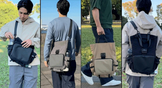 ショルダー、クロスボディ、トート、リュックの4WAYで使える「ROTOLOⅡ」