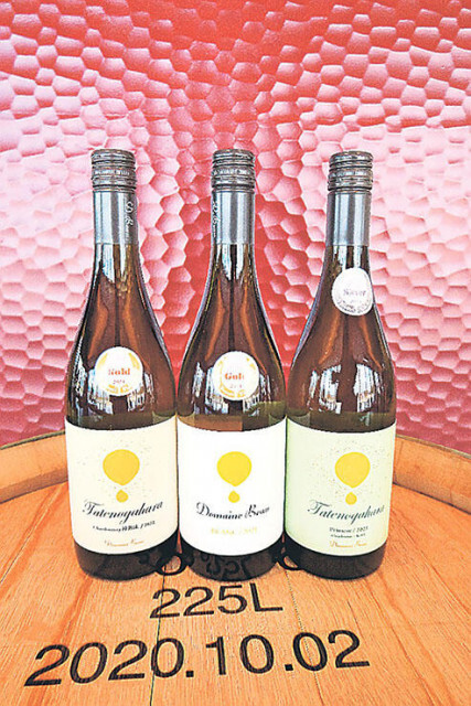 トレボー（富山県南砺市）の純南砺産ワイン２品種が金賞　国際コンクール