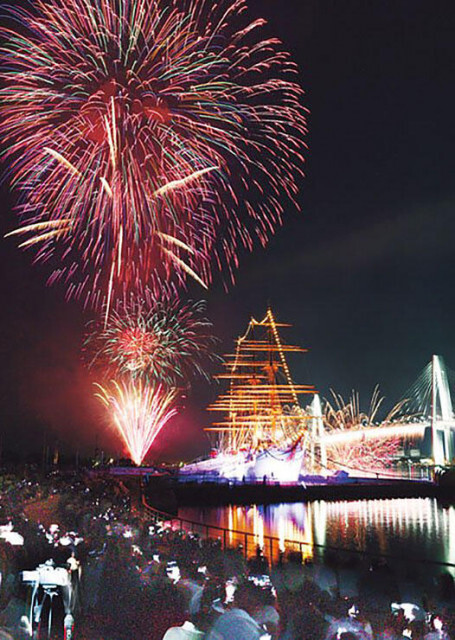 富山新港花火、海王丸船上で観覧も　射水で７月２８日、有料席拡充
