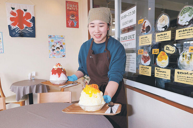 特産灘浦みかん かき氷に　氷見の菓子店・坂尻さん、地震被災の地元盛り上げ