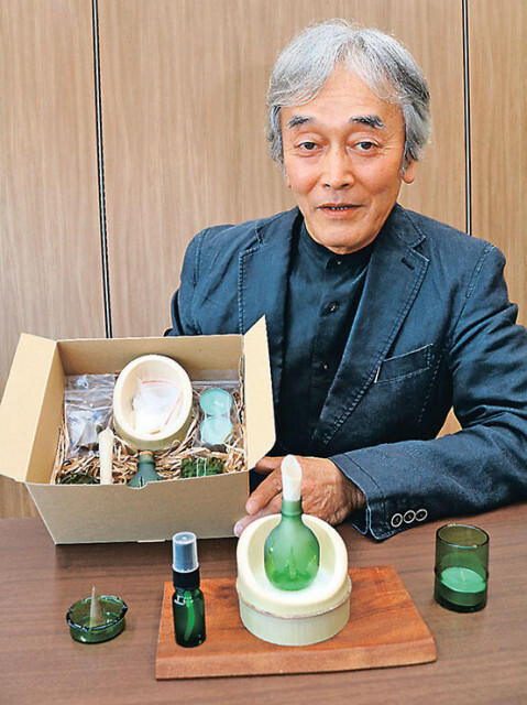 彫刻家の南部さん（富山）、竹の香り商品化へ　精油抽出で新たな活用、放置林整備の一環