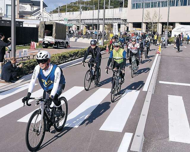 自転車で観光地楽しむ　加賀で能登復興支援イベント