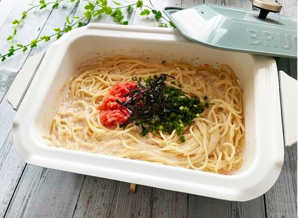 ホットプレートだけで完成！ 手間いらずの「簡単時短！ 濃厚明太パスタ」