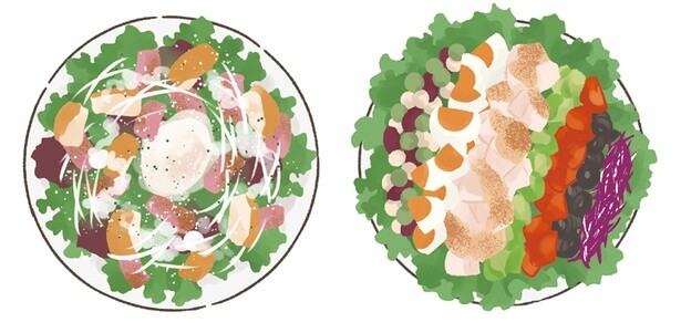 シーザー VS コブ。ヘルシーそうに見えるサラダ、ダイエットに向いているのはどっち？