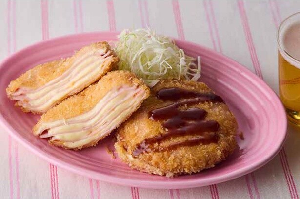 ハムとチーズのミルフィーユで食べごたえ満点「絶品ハムカツ」