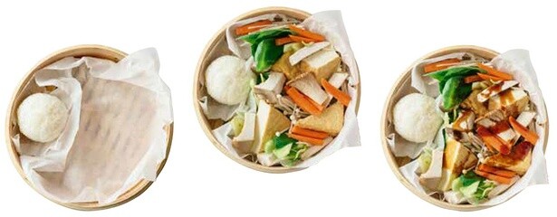 【せいろレシピ】ノンオイルのヘルシー中華「厚揚げとチンゲン菜の中華蒸しごはん」