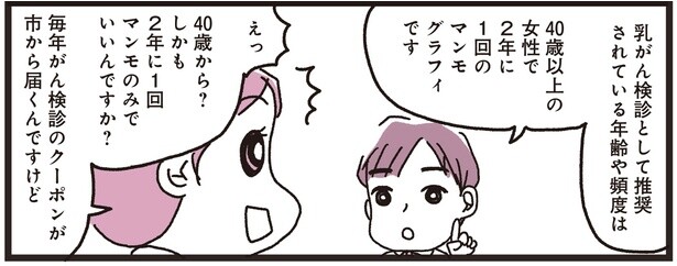 大切なのは適切な治療。40歳以上の女性は2年に1回のマンモグラフィを