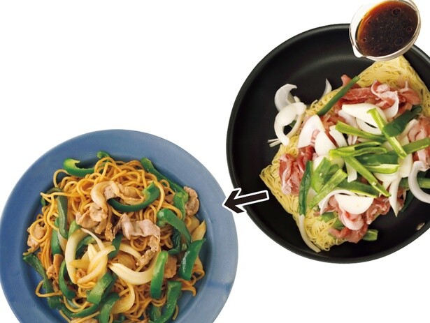 麺、具、調味料を一度に入れて蒸し焼きに！マンネリ解消「スピード焼きそば」3選