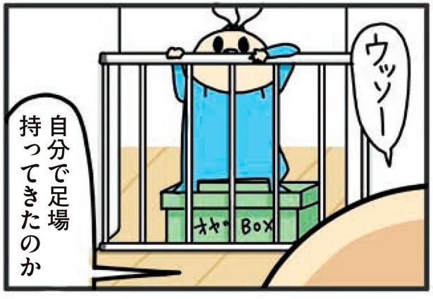 柵を越えようとする１歳児にヒエー！成長と共にハラハラ