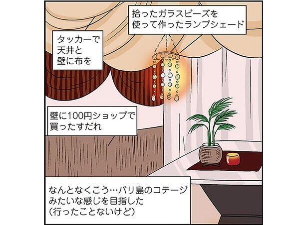 バリ島のコテージを目指して。人生がちょっと変わった部屋の模様替え