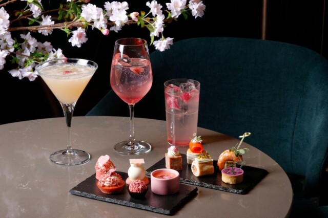 ANAインターコンチでイブニングハイティー　桜風味のカクテルも