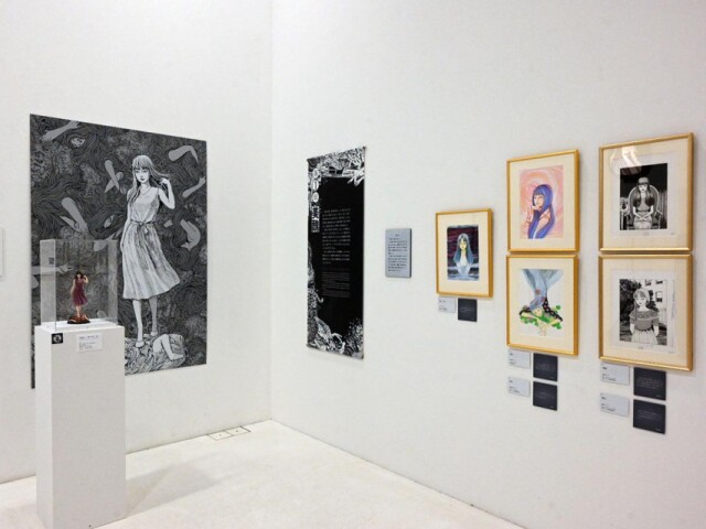 青森で初の伊藤潤二さんの個展「誘惑」　漫画原稿など600点以上展示