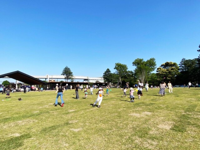 千葉公園「芝庭」が1周年　屋外で映画を上映、キッチンカーも出店