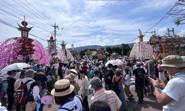 「秩父川瀬祭」に延べ9万4000人　8基の屋台・笠鉾が曳行