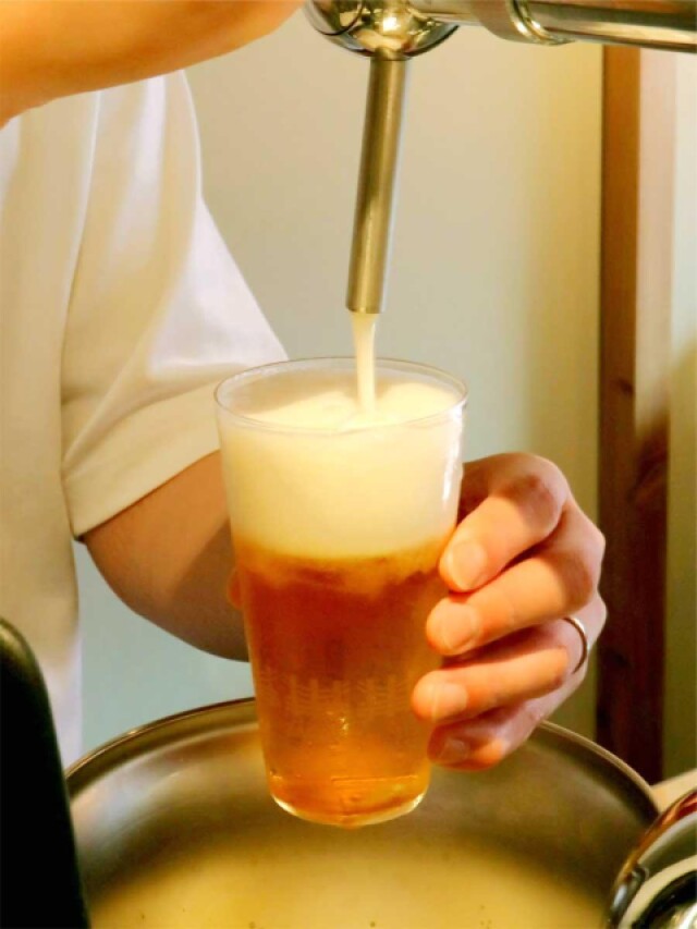 狛江のビールスタンドが1周年　常連客が栽培する果物使った記念ビールも