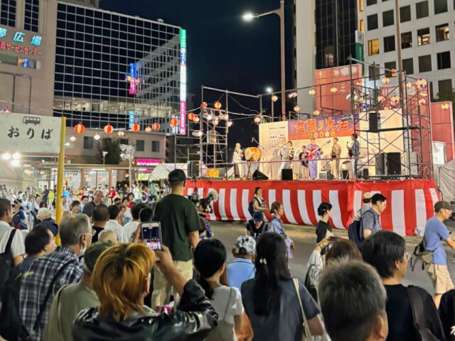 布施駅周辺で「布施まつり」　福娘の万博音頭にミャクミャク登場、初企画も