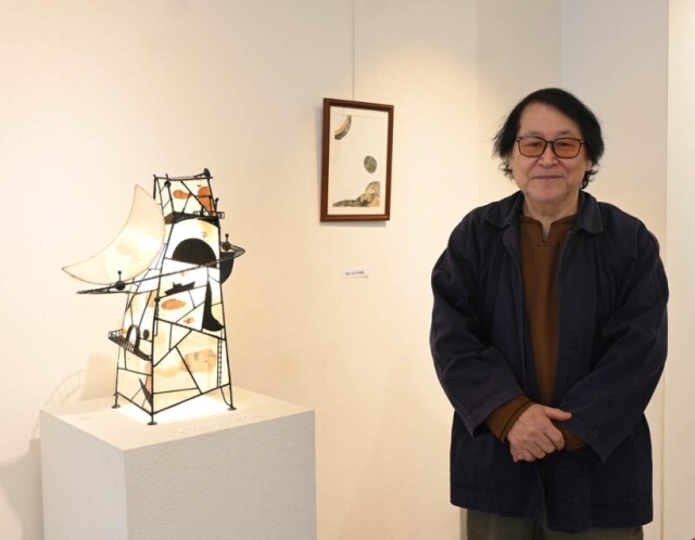 彦根の銀座商店街ギャラリーで茗荷恭介さん作品展　「ヴォーリズ」テーマに