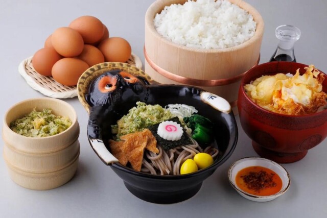 池袋に立食いたぬきそば店「たぬきは飲み物。」　「のみもの。」新業態