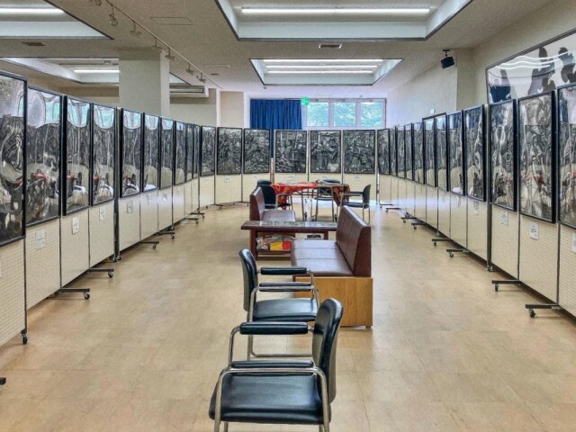 元JICA医師・南伊勢病院小児科医、エチオピアの人々を描いた墨絵展