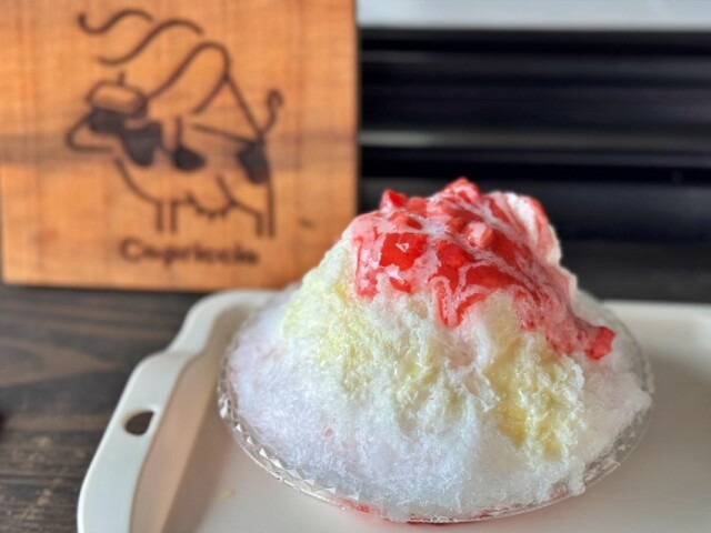 大紀町のスイーツ店が「八重谷湧水」でかき氷　かき氷の「追い掛け」無料