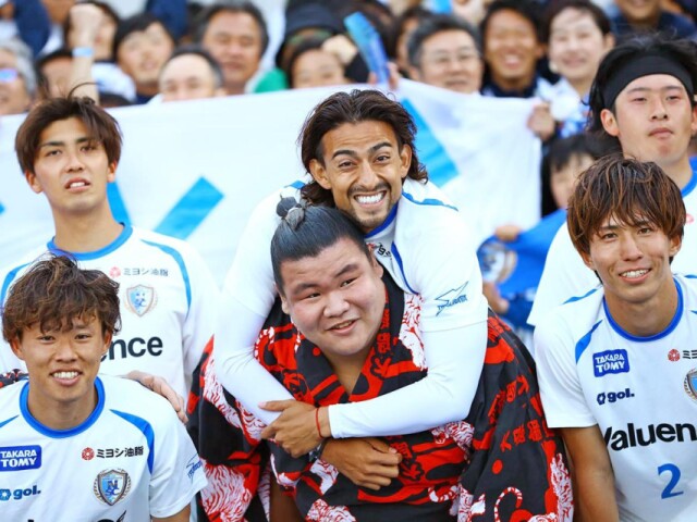 南葛SC、ホーム開幕戦で快勝　試合前は大島部屋とのイベントで盛り上げ