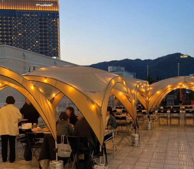 神戸阪急屋上に「BBQビアガーデン」　コロナ禍後初の長期間営業