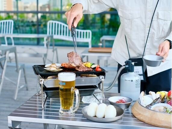 アミュプラザくまもとでスノーピーク監修の「ビアガーデン」　今年も営業始まる