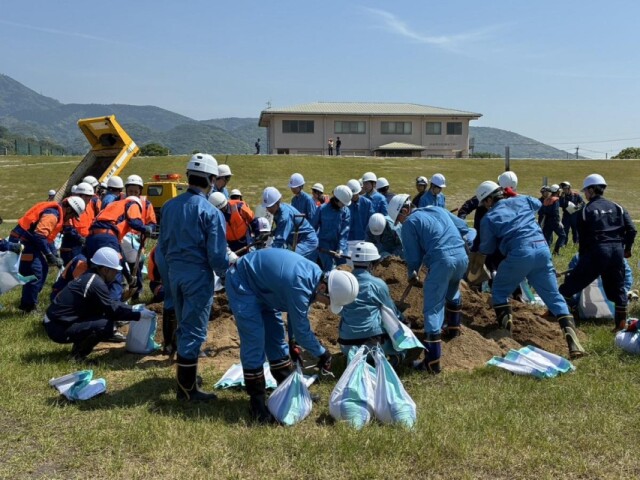 梅雨前に熊本市が「水防訓練」　知識・技術の向上を図る