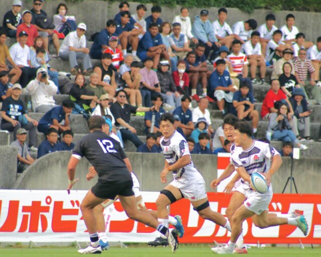ラグビー日本代表候補「JAPAN XV」　別府でNZ学生チームに快勝