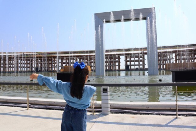 万博の水上イベントがギネス世界記録　「最大のインタラクティブな噴水設備」