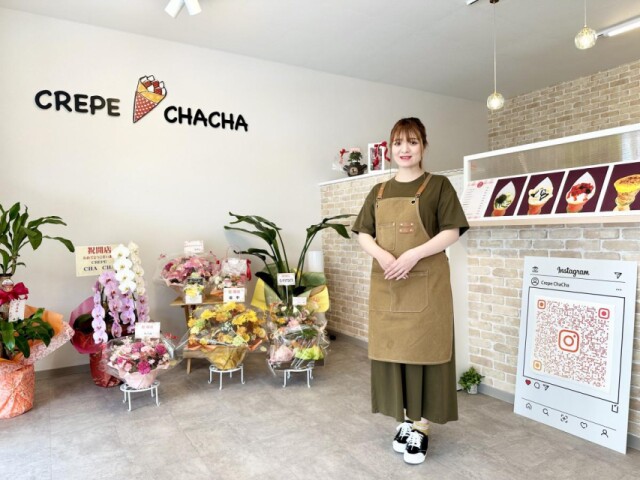 佐賀北高近くに「クレープチャチャ」　クレープ好き女性、飲食経験生かし出店