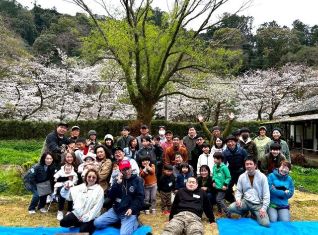 松崎町で桜とジビエ料理囲んだ交流会　移住検討者と地元住民が親交深める