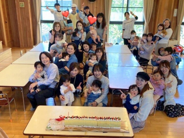 下田のこども園による子育て支援「ぽかぽか」　親子で1周年記念パーティー