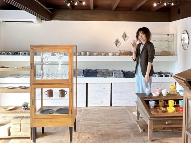 光・室積にセレクト店「イトト商店」　陶器をメインに日用品を販売
