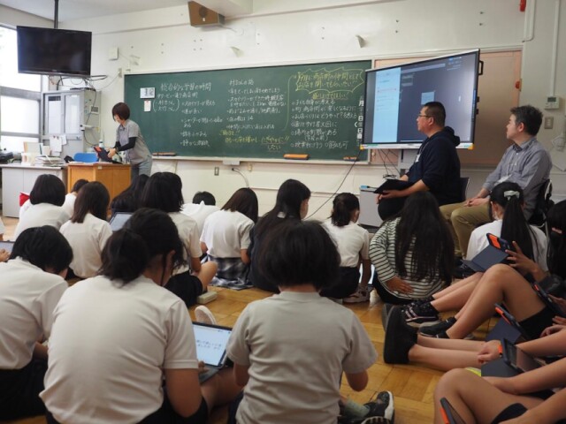 錦糸小で地域特別授業　児童と地域の課題共有、地元商店街イベント出店へ
