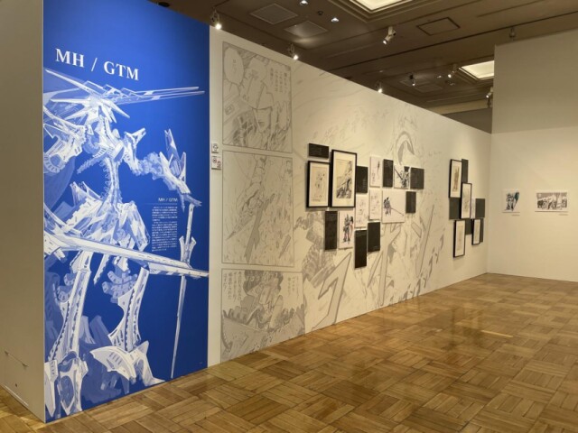 福岡三越でデザイナー永野護さんの展覧会　原画・ラフスケッチなど