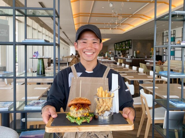 国内ヒルトンのバーガーフェアに名護出身の料理人・山城さん考案メニュー