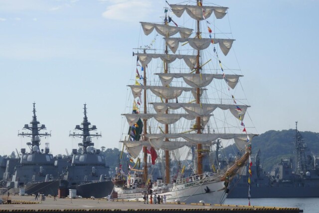 メキシコ海軍の練習帆船、横須賀へ寄港　友好415周年で