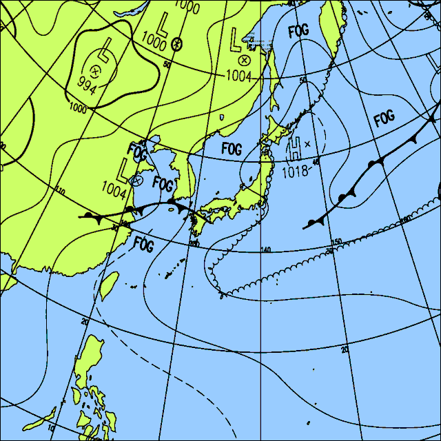 今日は九州を中心に雨で、東北や関東甲信でも雨のおそれ