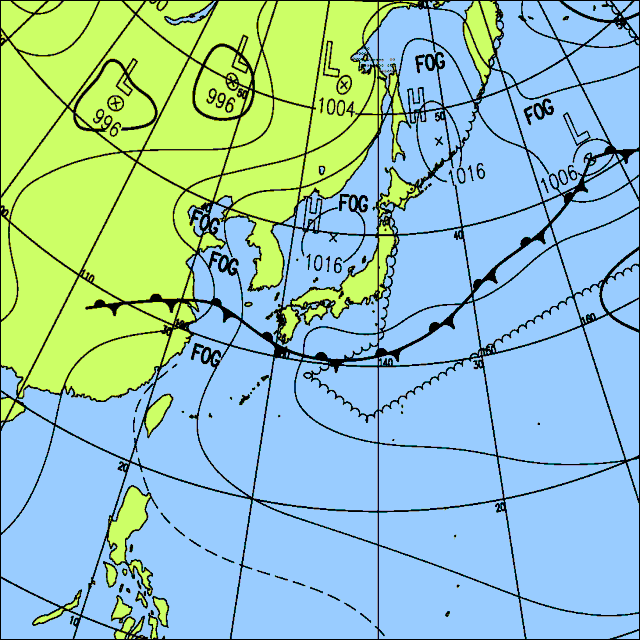 25日は九州の所々で雨　関東や東北も午後は雨の降る所がある